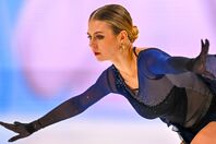 １月末の国内大会で競技復帰を果たしたトゥルソワ。まだ「授乳中」であることも明かしていた。(C)Getty Images