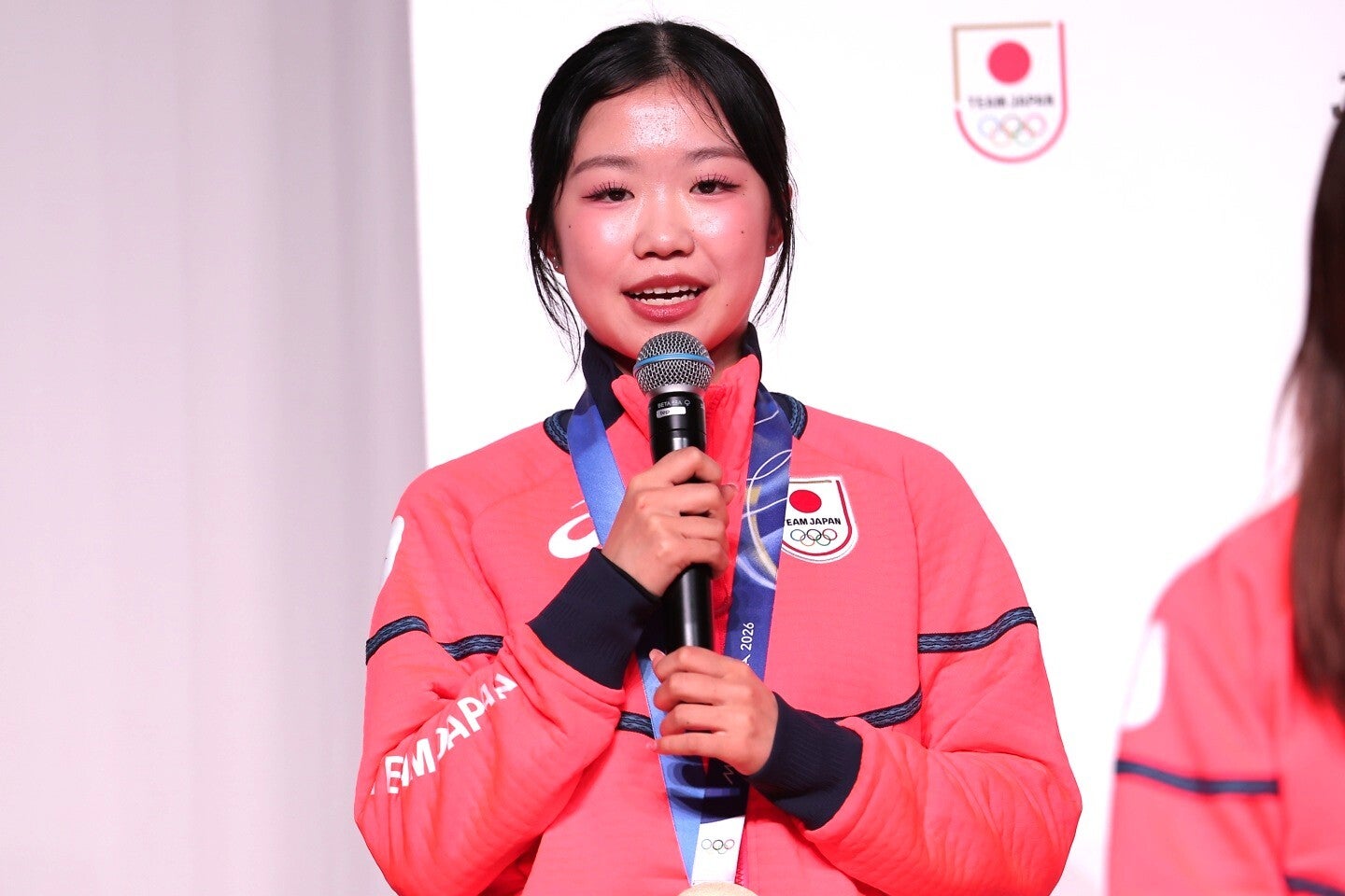 フィギュアスケート女子シングル銅メダリストの中井亜美。写真：福冨倖希