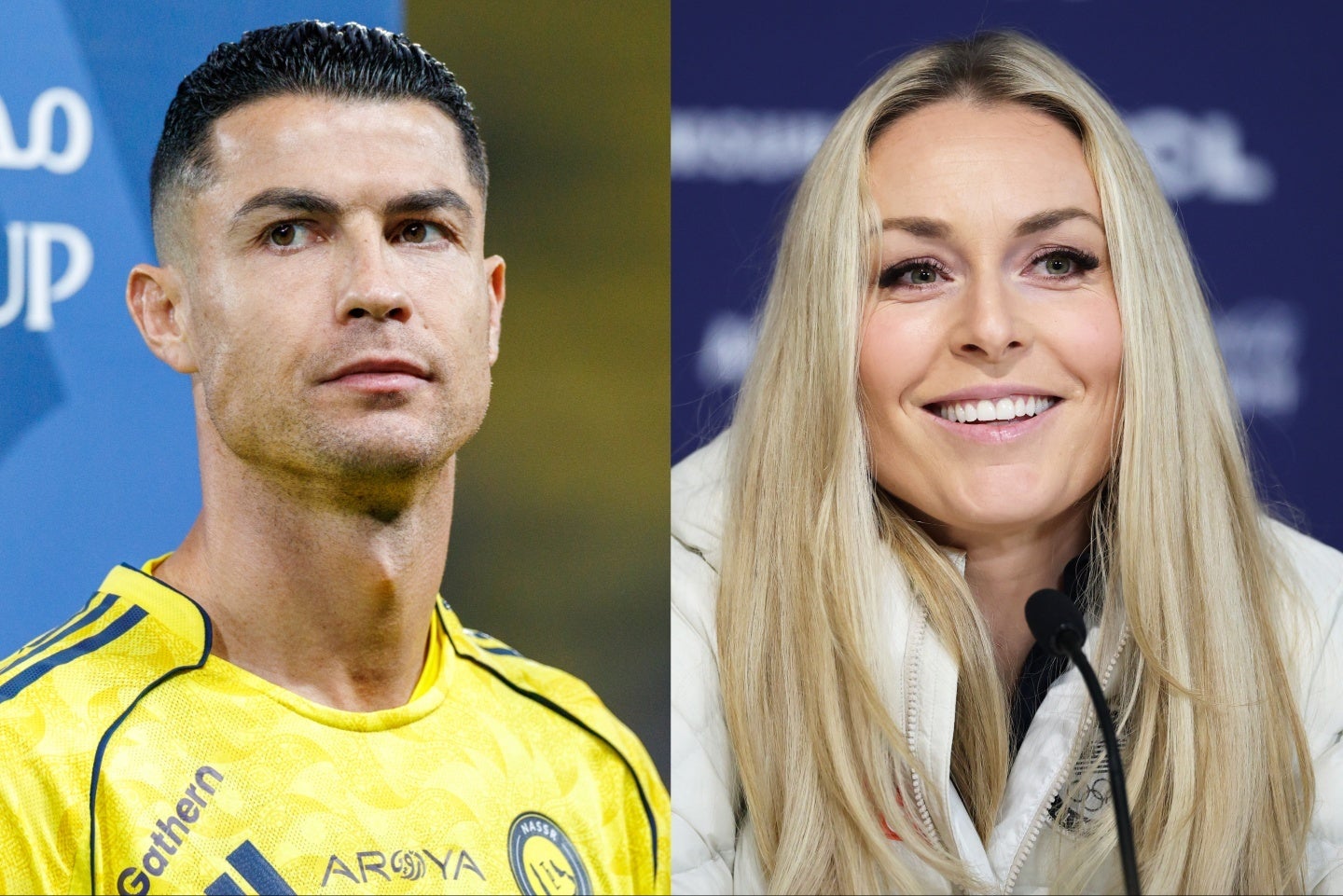 C・ロナウド（左）からボン（右）に温かいメッセージが送られた。(C)Getty Images