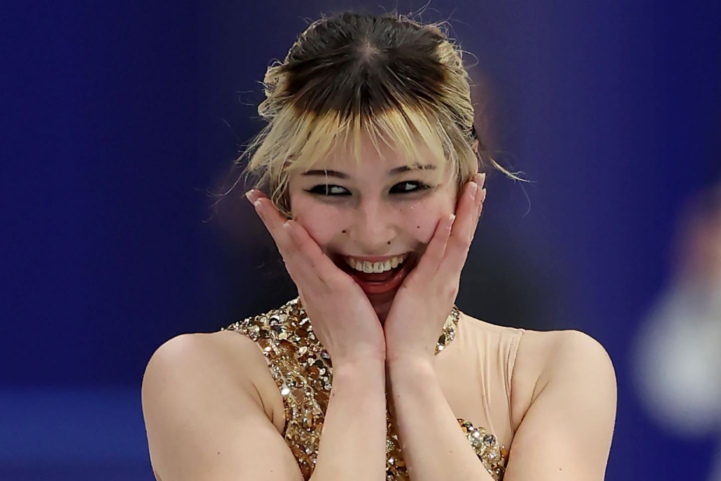 地元の老舗店から「一生分のアイス無料」を贈られたアリサ・リウ。(C)Getty Images