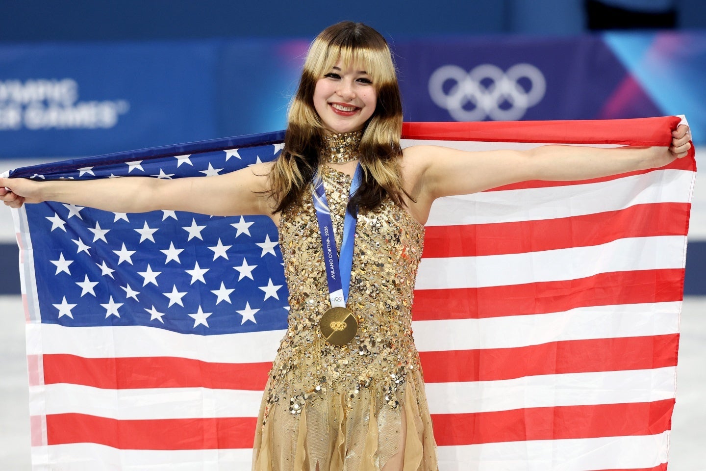 五輪で金メダルを獲得した米国のアリサ・リウ。(C)Getty Images