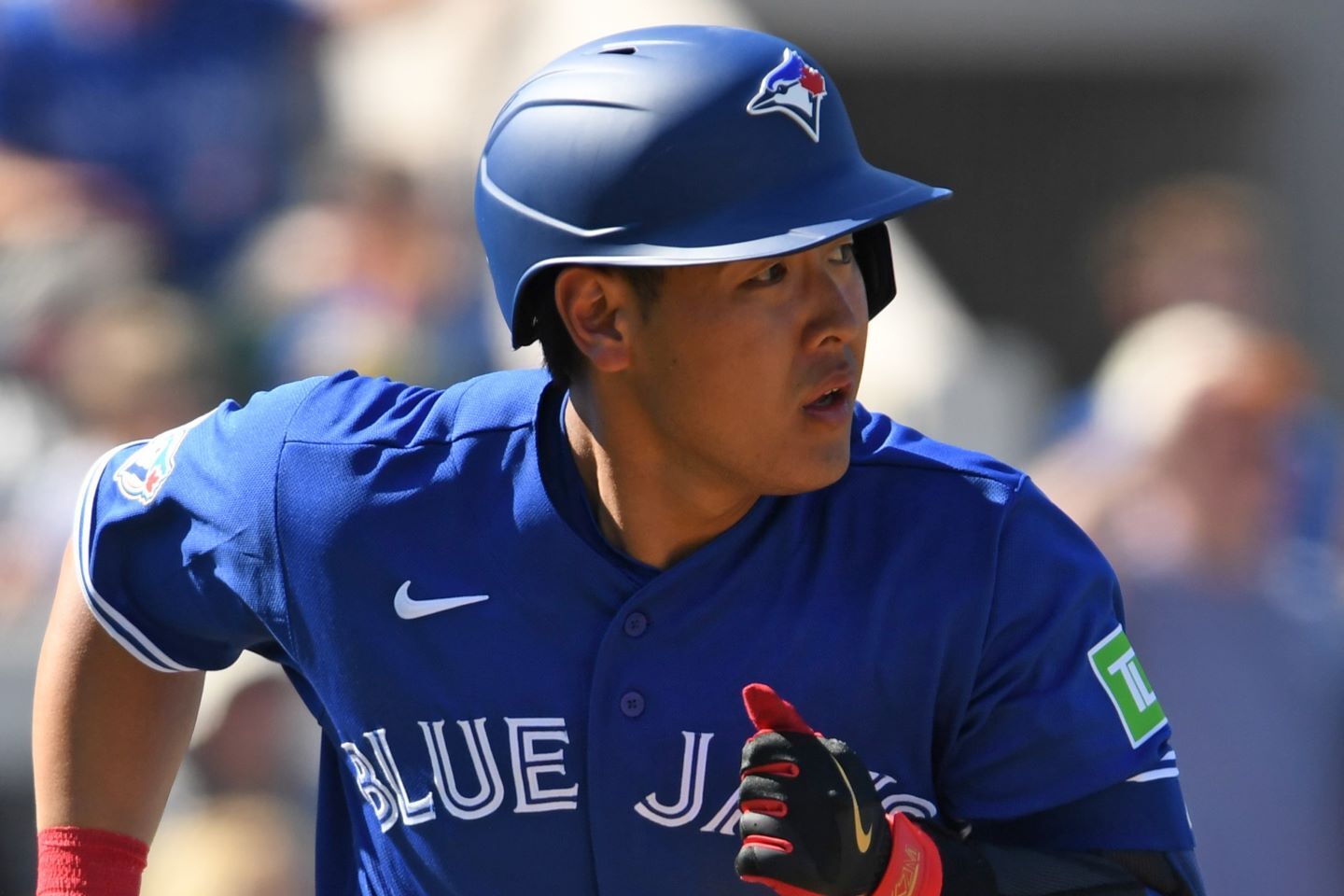 打撃絶好調の岡本。(C)Getty Images