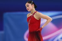 フリーの演技を終え、うつむき加減なペトロシアン。逆転でのメダル奪取は叶わなかった。(C)Getty Images