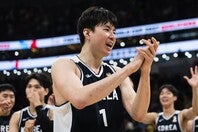 Ｂリーグの長崎ヴェルカでプレーするヒョンジュン。“韓国の至宝”の爆発に要注意だ。(C)FIBA