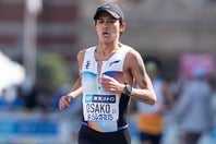 日本人トップでゴールした大迫。レース後に日本勢の強化について語った。(C)東京マラソン財団