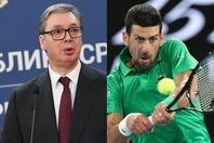 ジョコビッチ（右）のギリシャ・アテネ移住を巡る問題に、セルビアのブチッチ大統領（左）がついに公の場で言及した。(C)Getty Images