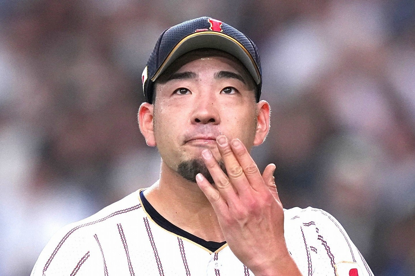 初回から３失点を喫した菊池。写真：産経新聞社