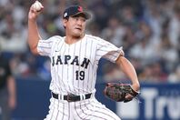 オリックス戦で２回ノーヒットの好投をみせた菅野。コンディションの良さを窺わせた。写真：産経新聞社