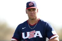 WBCアメリカ代表主将のジャッジ。(C)Getty Images