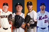 １次ラウンドの先発を発表した米国代表。左からウェブ、スクーバル、スキーンズ、マクリーン。(C)Getty Images