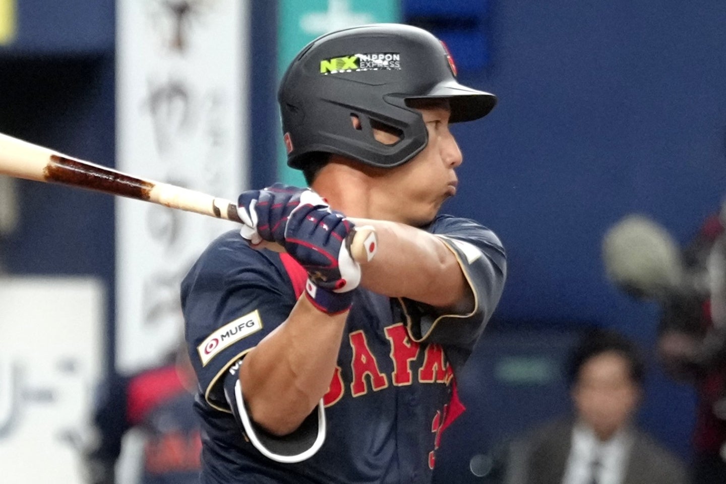 中日戦の２安打・１本塁打に続き、阪神戦でも１安打と結果を出した吉田正尚。(C)Getty Images