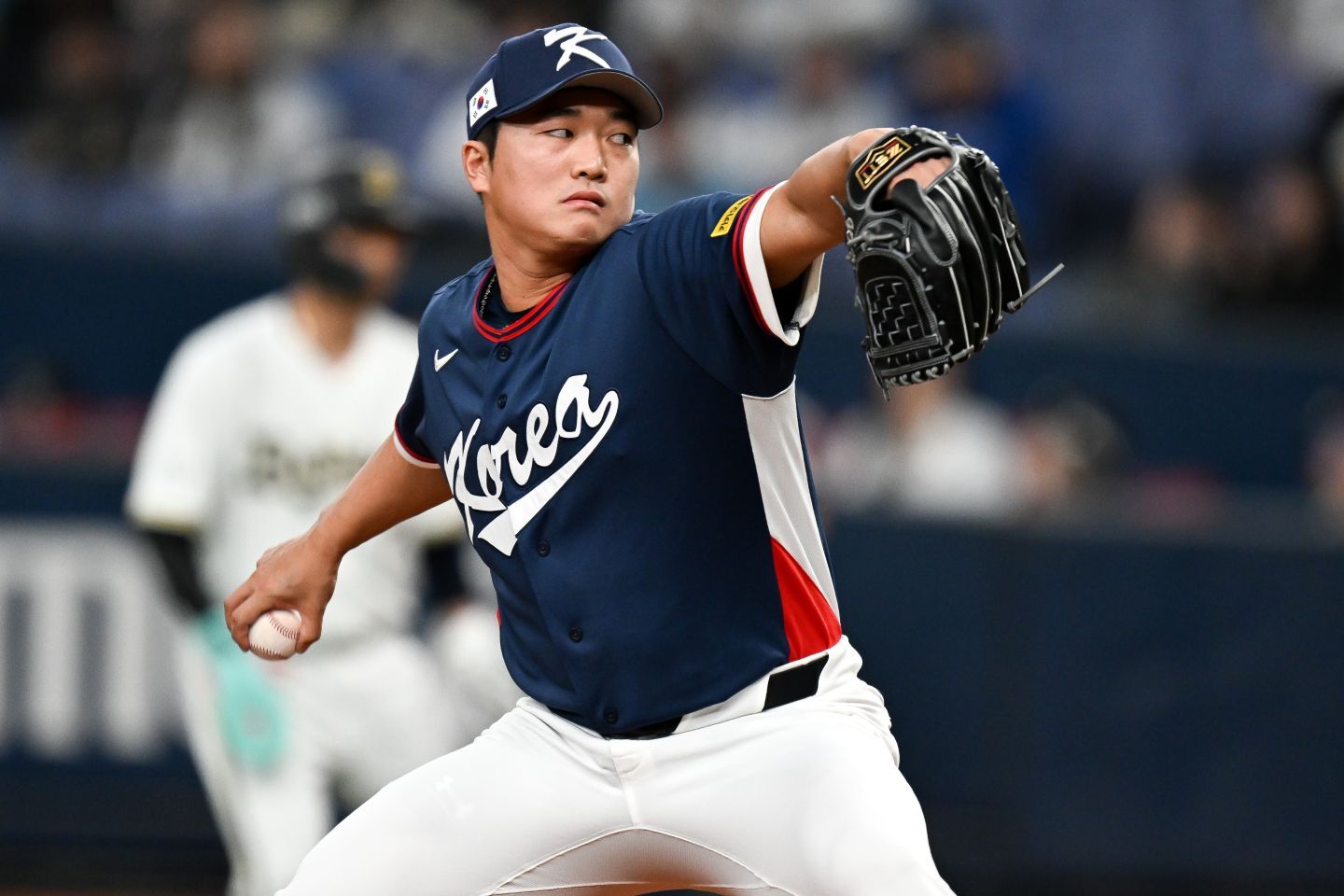 前回大会は直前の怪我で投球機会がなかったコ・ウソク。韓国をベスト８へ導く活躍を見せられるか。(C)Getty Images