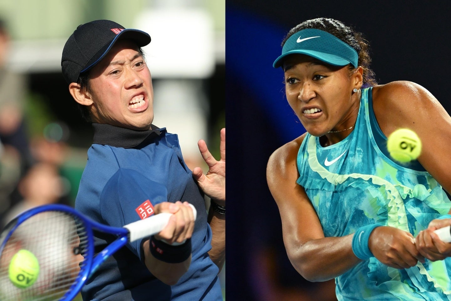 錦織（左）と大坂（右）は今週の大会が復帰戦となる。（C）Getty Images