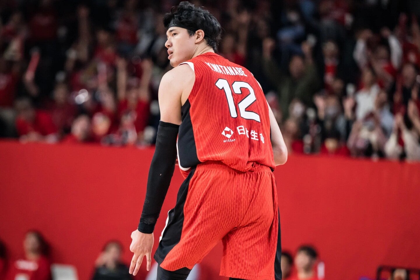 勝利を飾った韓国戦、渡邊は15得点、２ブロックと攻守で存在感を放った。(C)FIBA