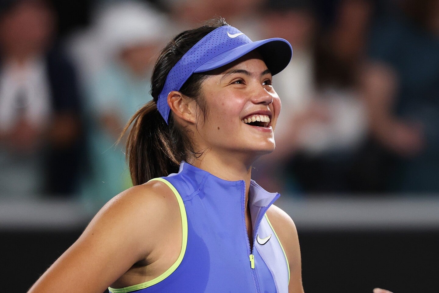 ラドゥカヌがユニクロの会見で来日し、その様子をアップした。(C)Getty Images