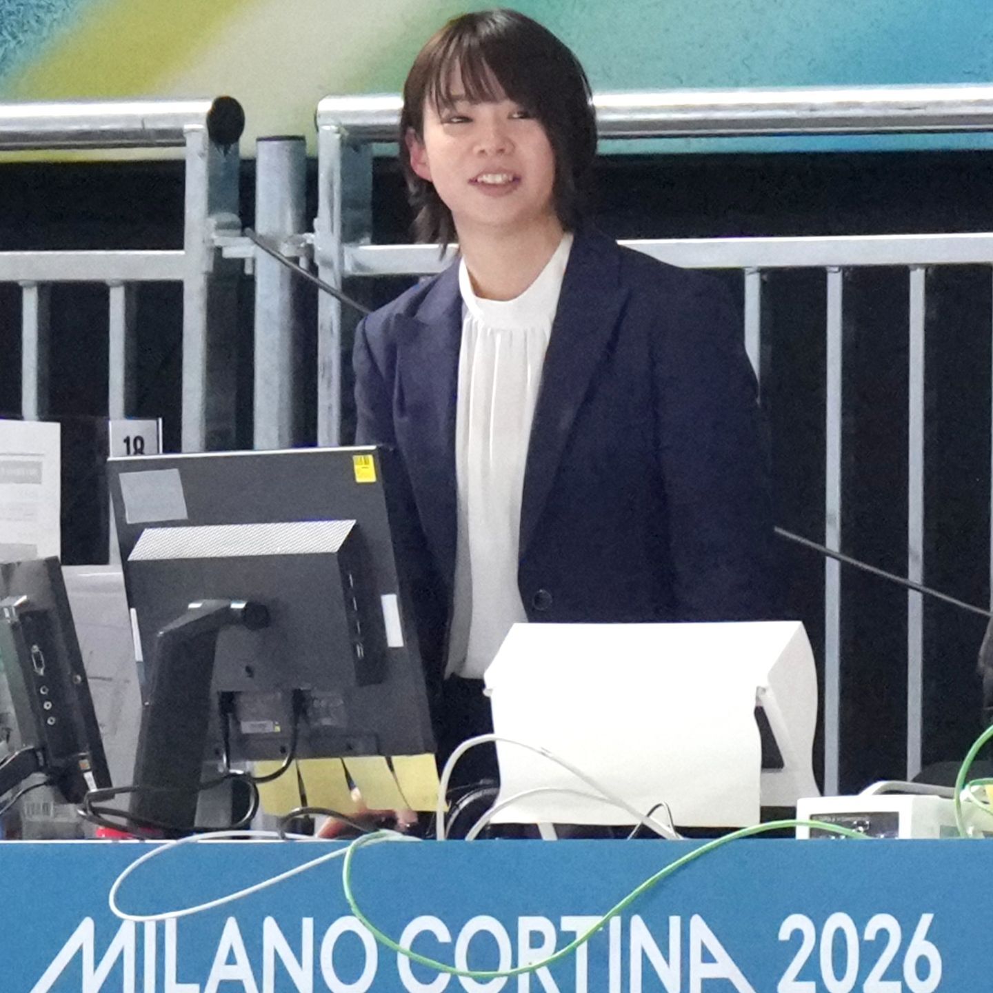 今回の五輪で解説者としての才覚を存分に披露した高木菜那さん。ふたたび欧州入りし、妹・美帆のラストレースを見届ける。写真：産経新聞社