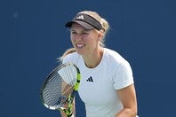 ３児の母とは思えない美ボディを披露してファンの注目を集めているウォズニアッキ。（C）Getty Images