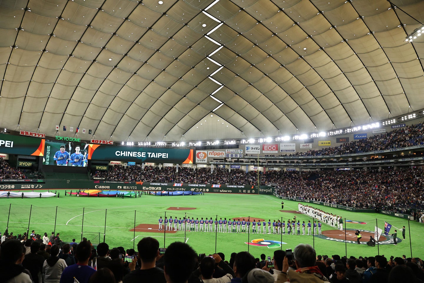 WBC開幕で大歓声に沸いた東京ドーム。写真：梅月智史（THE DIGEST写真部）