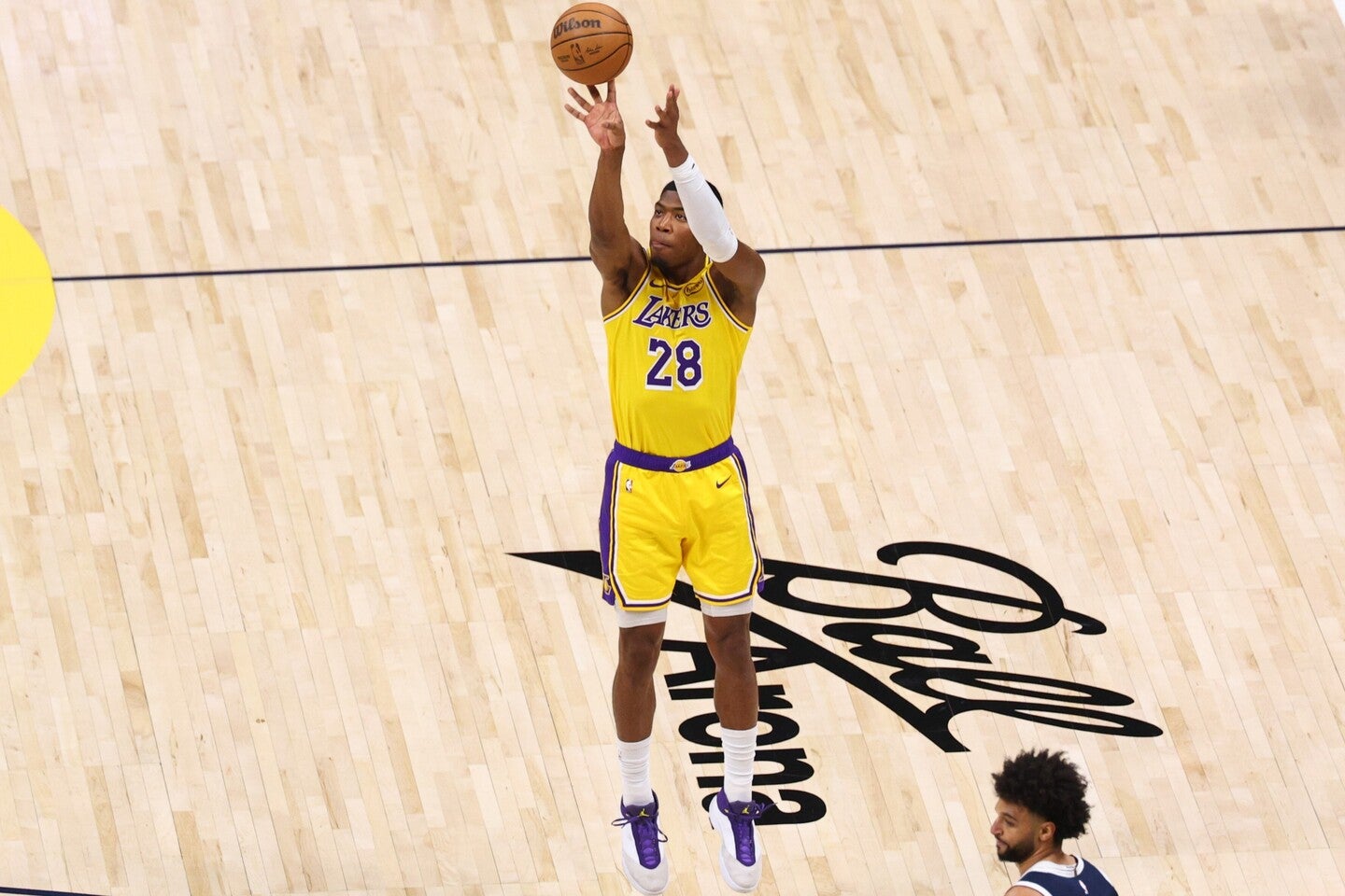 八村は今季最多タイの３ポイント４本を成功。球宴明けでは最多の16得点を奪った。(C)Getty Images