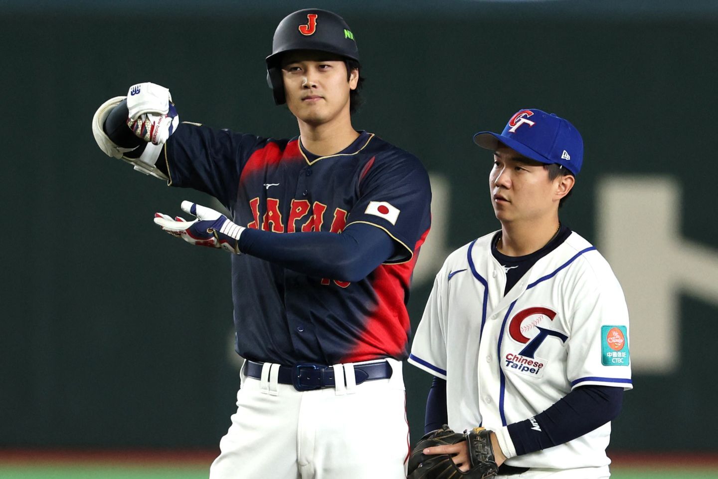 東京ドーム大観衆の度肝を抜いた大谷。１イニング・５打点は大会個人最多記録だ。(C)REUTERS/AFLO