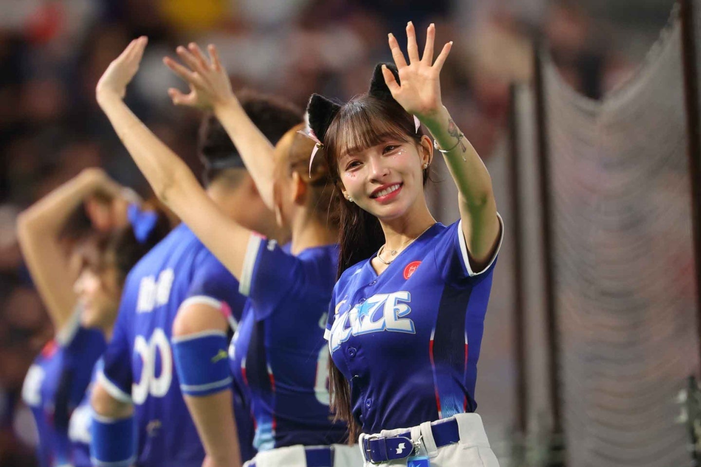 WBC台湾代表に声援を送った台湾チア。写真：梅月智史（THE DIGEST編集部）