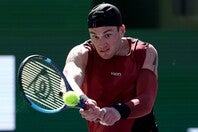 BNPパリバ・オープンでタイトル防衛に挑むドレイパー。初戦の２回戦でバウティスタアグートとの熱戦を制した。（C）Getty Images