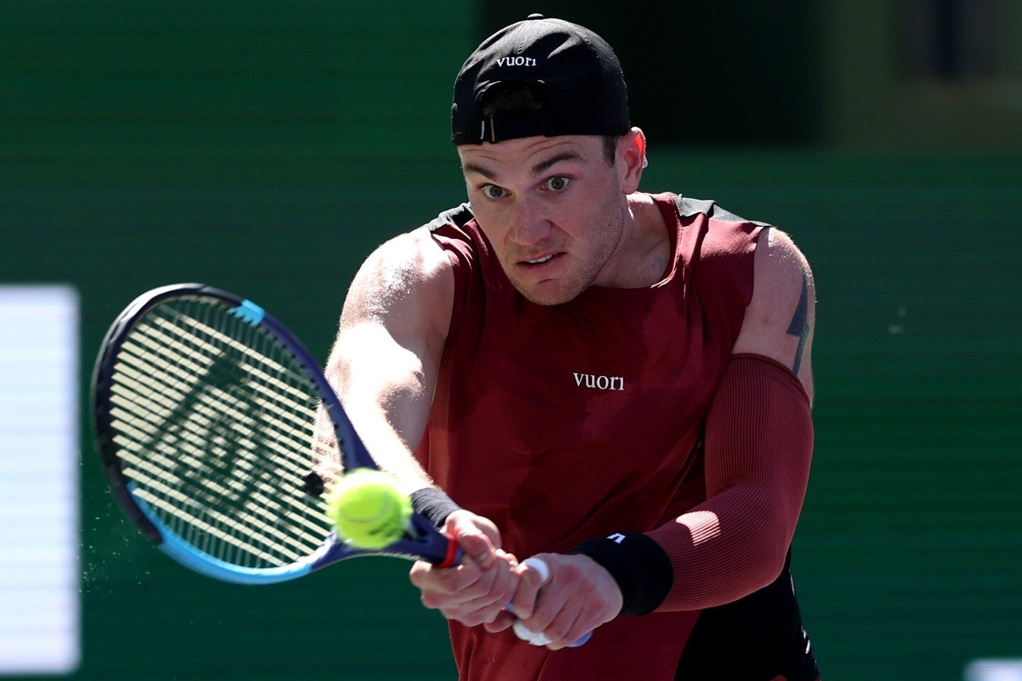 BNPパリバ・オープンでタイトル防衛に挑むドレイパー。初戦の２回戦でバウティスタアグートとの熱戦を制した。（C）Getty Images