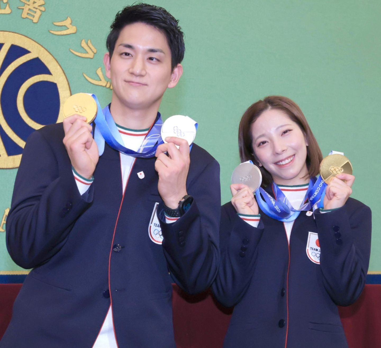 まだまだテレビ出演に引っ張りだこのりくりゅう。大好きな定番ゲームの裏話も披露した。写真：スポーツ報知/アフロ