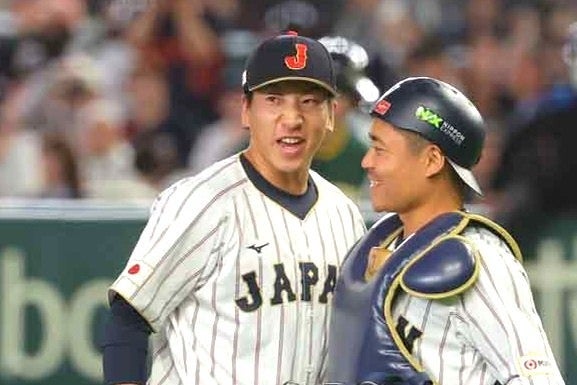 ２本のホームランを浴びた大勢（左）。写真：梅月智史（THE DIGEST写真部）