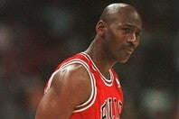 NBAで得点王に10回輝いたジョーダンだが、ハーダウェイは１オン１トーナメントでは苦戦すると主張した。(C)Getty Images