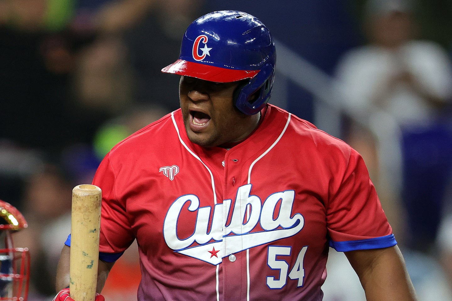 キューバのデスパイネ。今大会初安打を打った。(C)Getty Images