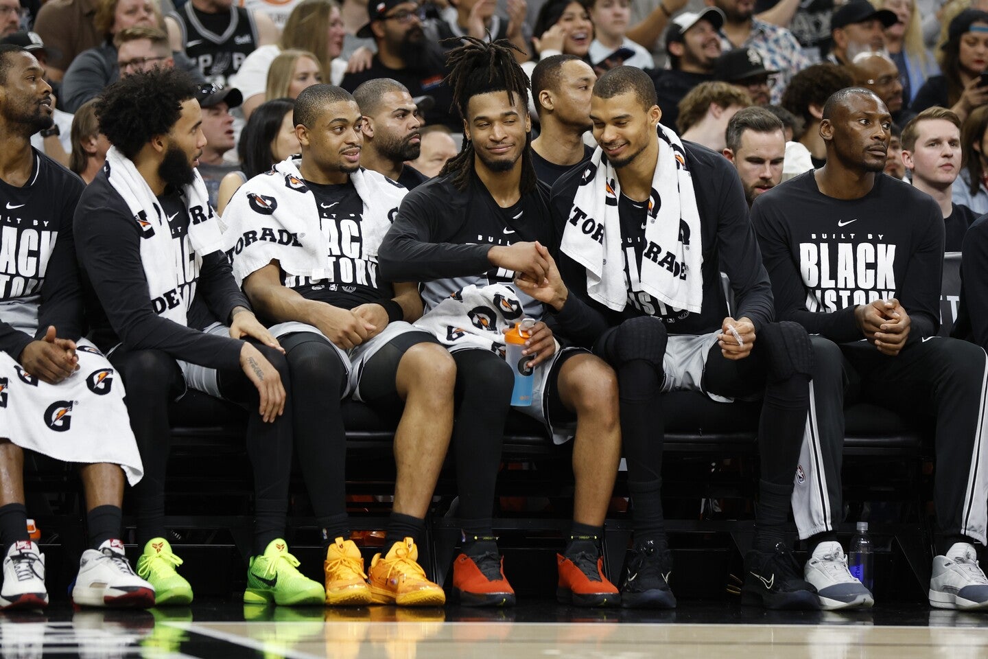 スパーズは経験不足を乗り越え、７年ぶりのプレーオフの舞台で頂点に立てるか。(C)Getty Images