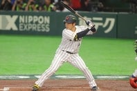 上位打線が好調のなか、唯一無安打となっている近藤。(C)Getty Images