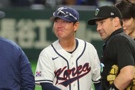 韓国代表のリュ・ジヒョン監督。写真：梅月智史（THE DIGEST写真部）