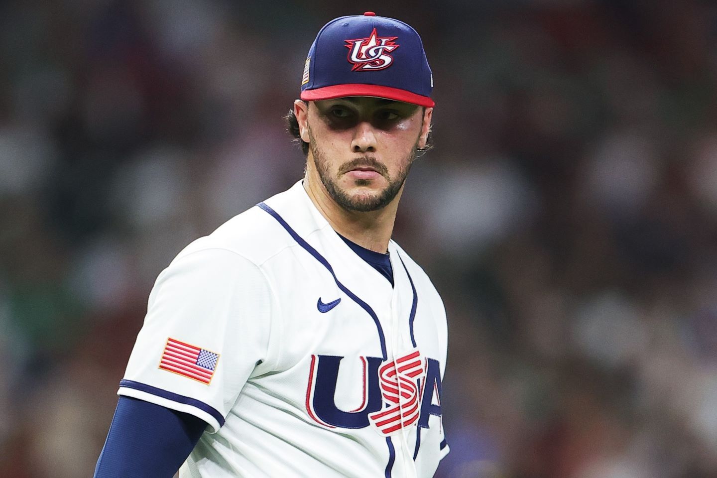 メキシコ戦で圧巻の投球を見せたWBC米国代表のスキーンズ。(C)Getty Images