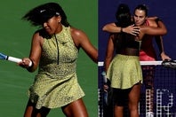 BNPパリバ・オープン４回戦、大坂なおみ（左）はサバレンカに敗れ（右）、８年ぶりのベスト８進出はならず。(C)Getty Images