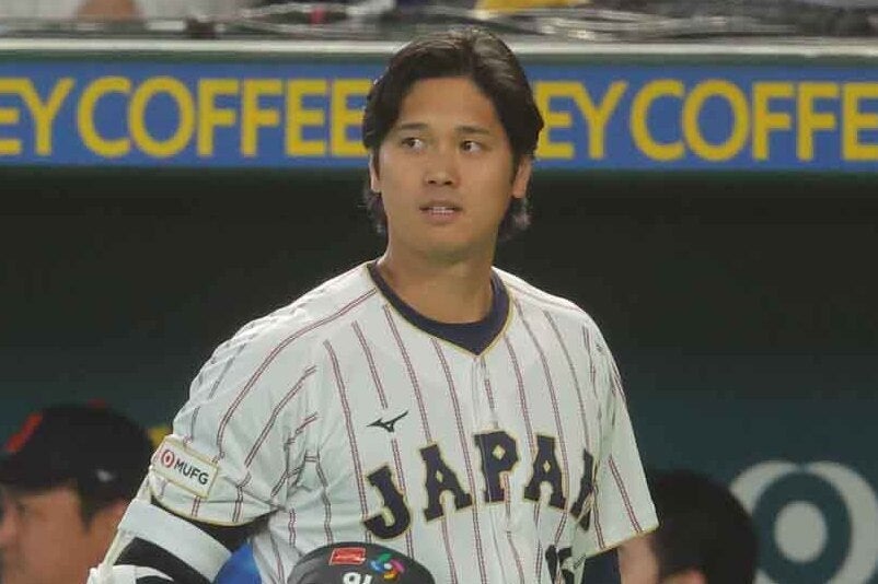 侍ジャパンの大谷翔平が代表メンバーらとチャーター機で米マイアミへと向かった。写真：梅月智史（THE DIGST写真部）