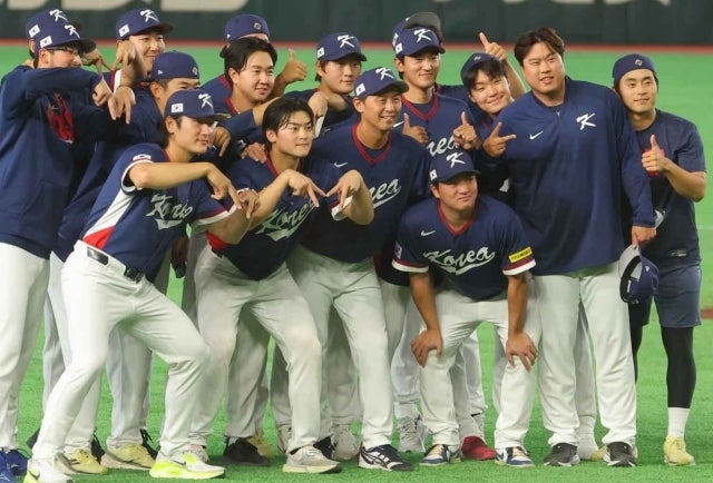 WBCで４大会ぶりに１次ラウンドを突破した韓国。写真：梅月智史（THE DIGEST写真部）