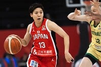 司令塔の町田を起点に中盤までリードを奪った日本だが、逆転負けで２連敗となった。(C)FIBA