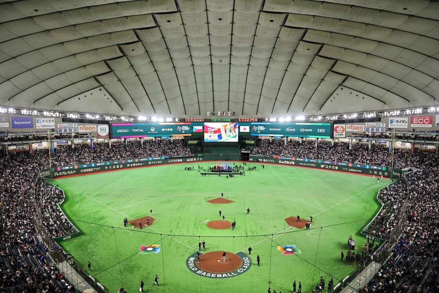 人気野球アニメ『タッチ』で浅倉南役を務めた声優の日高のり子さんがチェコ戦を現地観戦した。写真：梅月智史（THE DIGST写真部）