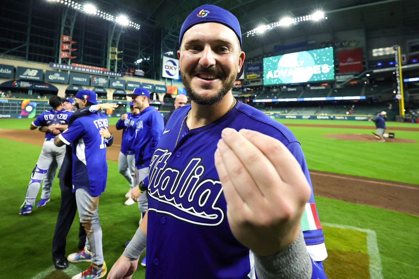 大会記録となる１試合３本塁打の金字塔を打ち立てたパスカンティーノ。次は母国イタリアを初のベスト４へ導けるか。(C)REUTERS/AFLO