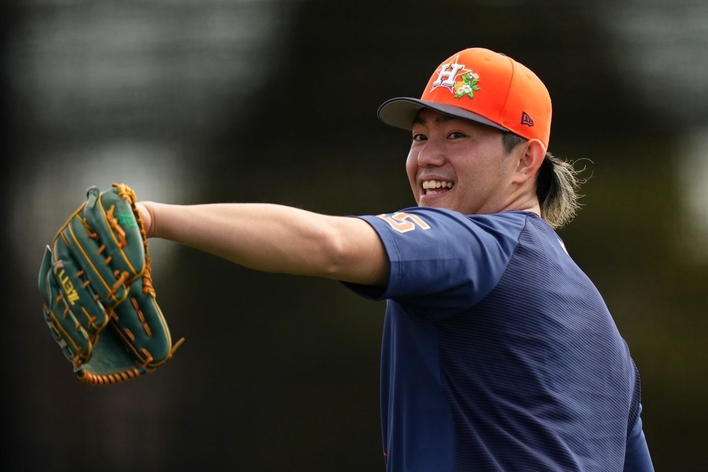 オープン戦で好投を続けている今井。アストロズ三本柱の一角を担うか。(C) Getty Images