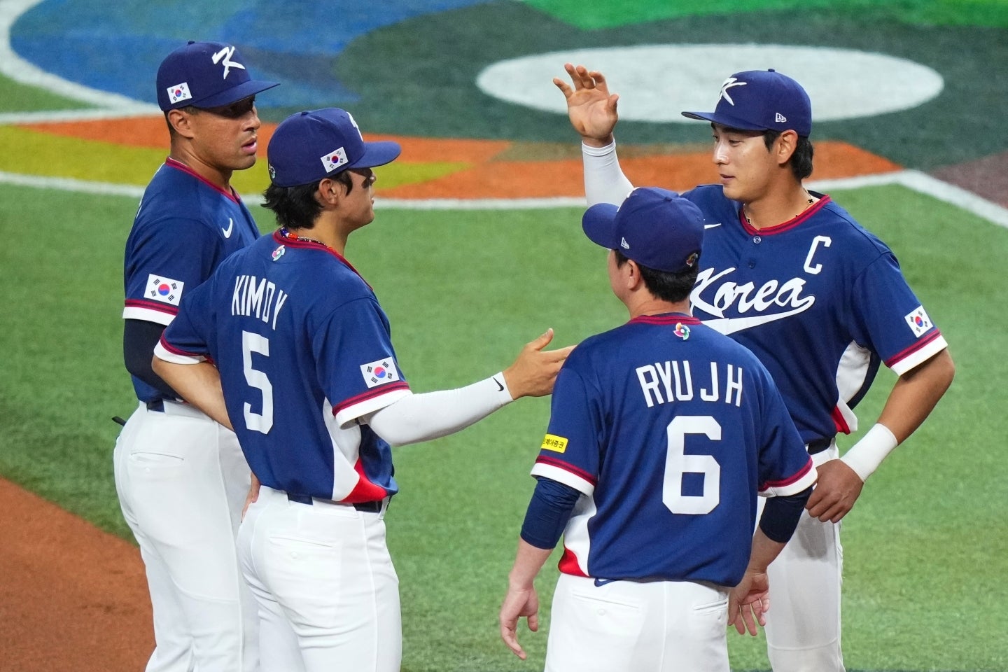 韓国代表はドミニカ共和国に７回コールド負け。０対10と大差をつけられた。(C)Getty Images