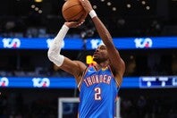 サンダーの大エースは、NBAでも指折りのミッドレンジジャンパーの使い手として君臨する。(C)Getty Images