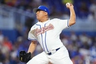 日本戦に先発するベネズエラのレンジャー・スアレス。(C)Getty Images