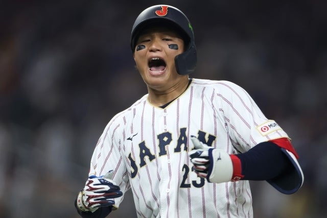 途中出場で逆転３ランを放った森下。(C)Getty Images