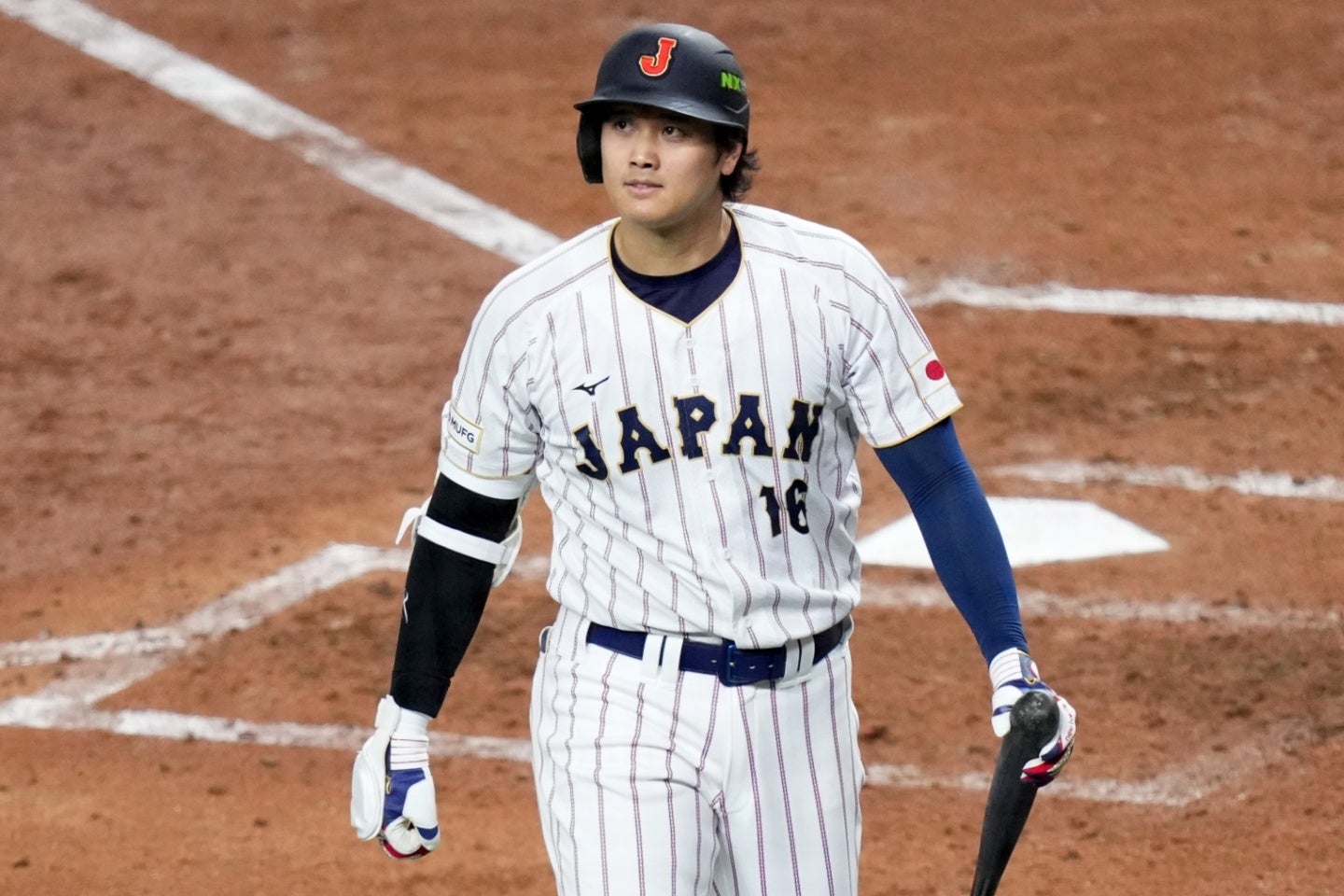 日本はベネズエラに敗退。大谷が最後の打者となった。(C)Getty Images