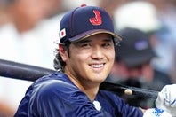 初回にソロホームランを放った大谷。自身２度目のWBCはベスト８に終わった。(C)Getty Images