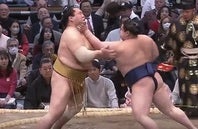 大相撲春場所九日目の取組みでは、大物芸能人の姿も見られた。(C) AbemaTV,Inc.