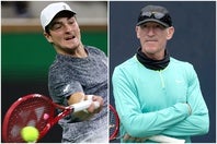 かつて数々の名選手を指導したギルバート氏（右）が、男子選手のコーチ復帰へ意欲を表明。中でもフォンセカ（左）の才能に強い関心を示した。（C）Getty Images